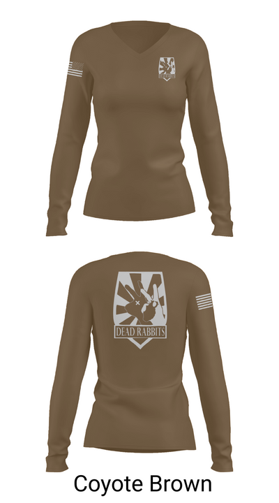 Dead Rabbits 44985647 Women's Long Sleeve V-neck Shirt - 17