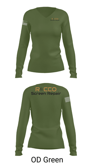 Womens Long Sleeve Vneck Shirt, ROCCO, Air Force, Teamtime, Team time, sublimation, custom sports apparel, team uniforms, spirit wear, spiritwear, sports uniforms, custom shirts, team store, custom team store, fundraiser sports, apparel fundraiser