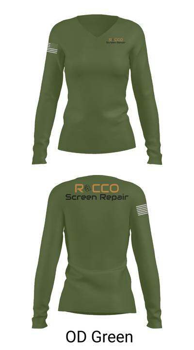 ROCCO 67926765 Women's Long Sleeve V-neck Shirt - 57