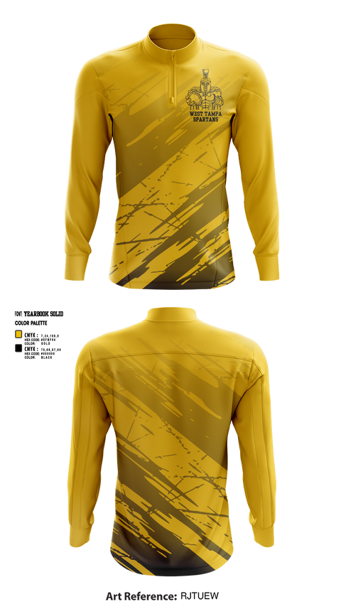 Quarter Zip Jacket, West Tampa spartans, , Teamtime, Team time, sublimation, custom sports apparel, team uniforms, spirit wear, spiritwear, sports uniforms, custom shirts, team store, custom team store, fundraiser sports, apparel fundraiser