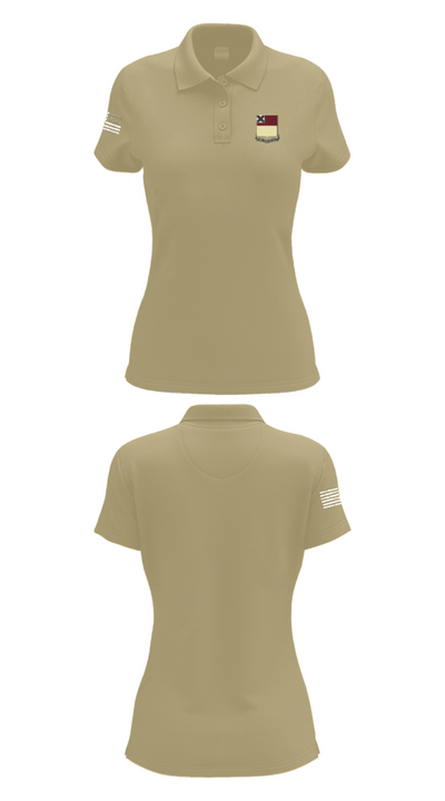 HHD 166th Regiment 4853273 Women's Short Sleeve Performance Polo  - 95