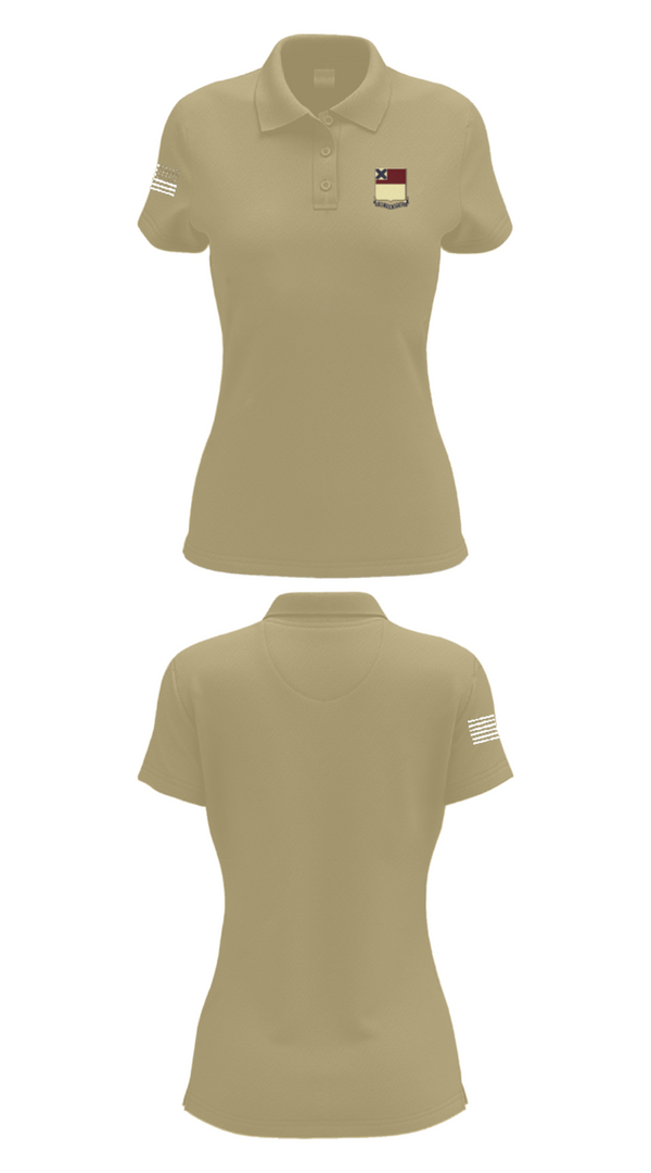 Womens Short Sleeve Performance Polo, HHD 166th Regiment, Army, Teamtime, Team time, sublimation, custom sports apparel, team uniforms, spirit wear, spiritwear, sports uniforms, custom shirts, team store, custom team store, fundraiser sports, apparel fundraiser
