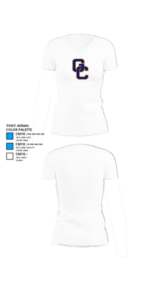 Women's Short Sleeve Vneck Shirt, Grayson County High School Football, Football, Teamtime, Team time, sublimation, custom sports apparel, team uniforms, spirit wear, spiritwear, sports uniforms, custom shirts, team store, custom team store, fundraiser sports, apparel fundraiser