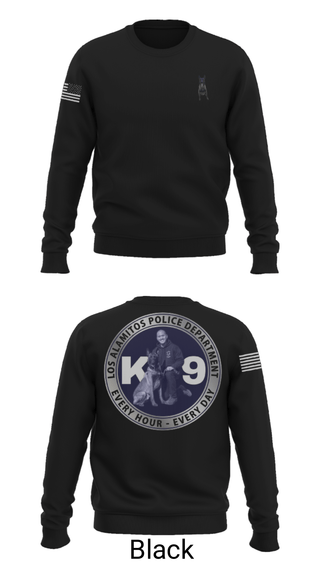 Crew Neck Sweatshirt, Los Alamitos Police K9, Police, Teamtime, Team time, sublimation, custom sports apparel, team uniforms, spirit wear, spiritwear, sports uniforms, custom shirts, team store, custom team store, fundraiser sports, apparel fundraiser