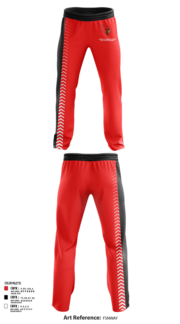 Sweatpants, Robert D Campbell Junior High School Football, Football, Teamtime, Team time, sublimation, custom sports apparel, team uniforms, spirit wear, spiritwear, sports uniforms, custom shirts, team store, custom team store, fundraiser sports, apparel fundraiser