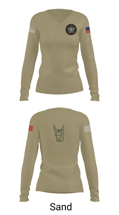 Lowndes County Sheriff’s Office Special Operations Division 52350448 Women's Long Sleeve V-neck Shirt - 92
