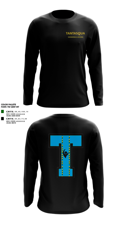 Long Sleeve Performance Shirt, Tantasqua Regional High School Swim and Dive Team, Swimming, Teamtime, Team time, sublimation, custom sports apparel, team uniforms, spirit wear, spiritwear, sports uniforms, custom shirts, team store, custom team store, fundraiser sports, apparel fundraiser