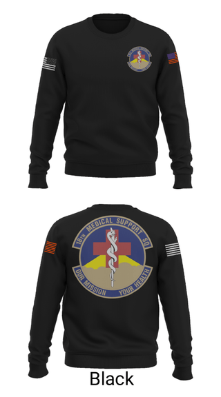 Crew Neck Sweatshirt, 18 MDSS, Air Force, Teamtime, Team time, sublimation, custom sports apparel, team uniforms, spirit wear, spiritwear, sports uniforms, custom shirts, team store, custom team store, fundraiser sports, apparel fundraiser