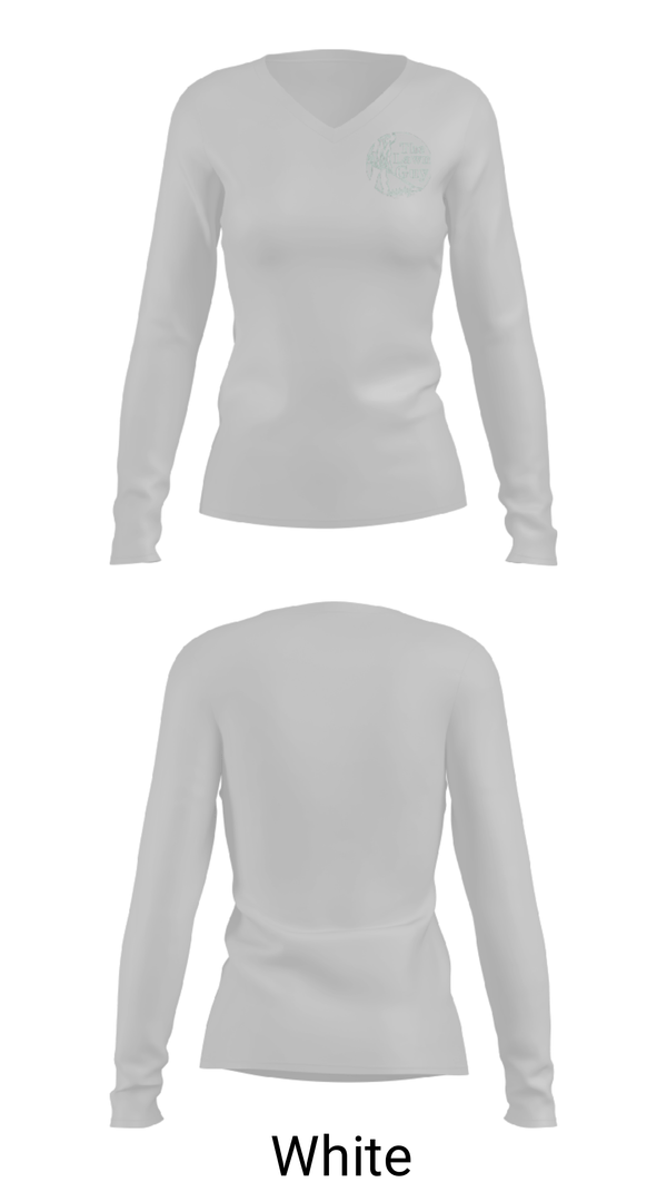 Women's Long Sleeve Vneck Shirt, The Lawn Guy, , Teamtime, Team time, sublimation, custom sports apparel, team uniforms, spirit wear, spiritwear, sports uniforms, custom shirts, team store, custom team store, fundraiser sports, apparel fundraiser