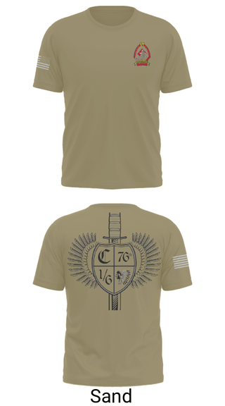 Short Sleeve Performance Shirt, 1/6 Charlie company, , Teamtime, Team time, sublimation, custom sports apparel, team uniforms, spirit wear, spiritwear, sports uniforms, custom shirts, team store, custom team store, fundraiser sports, apparel fundraiser