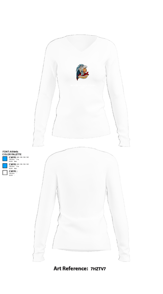 Womens Long Sleeve Vneck Shirt, Mark Keppel High School Golf, Golf, Teamtime, Team time, sublimation, custom sports apparel, team uniforms, spirit wear, spiritwear, sports uniforms, custom shirts, team store, custom team store, fundraiser sports, apparel fundraiser