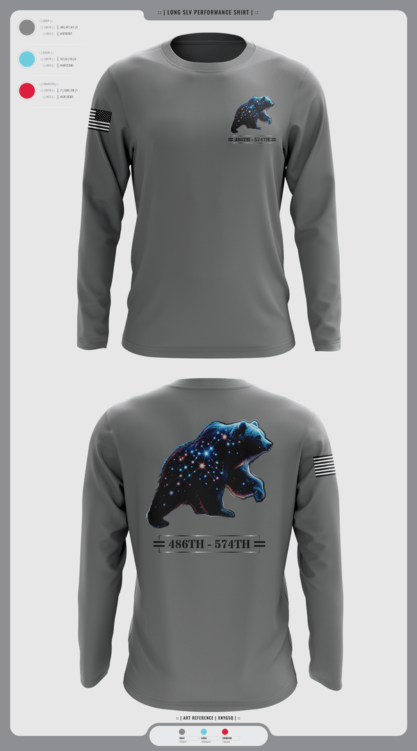 Long Sleeve Performance Shirt, 486th/574th, , Teamtime, Team time, sublimation, custom sports apparel, team uniforms, spirit wear, spiritwear, sports uniforms, custom shirts, team store, custom team store, fundraiser sports, apparel fundraiser