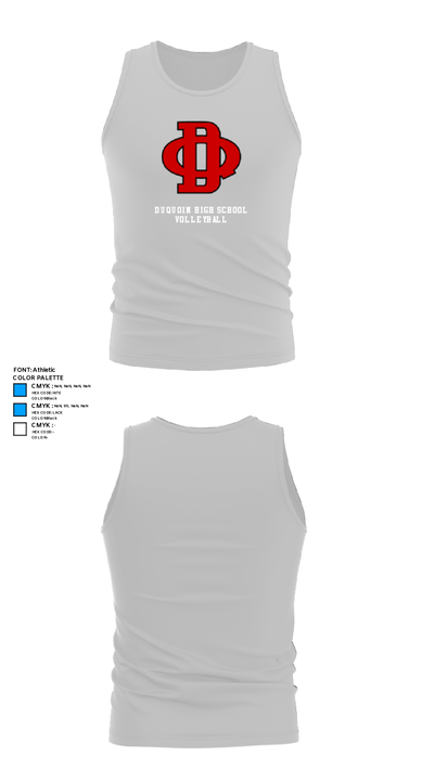 DuQuoin High School Volleyball 59254446 Tank Top - 13