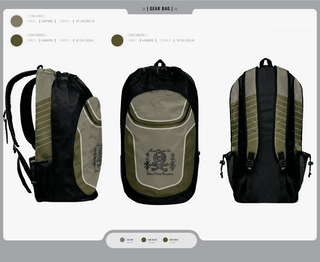 Gear Bag, Ruck Caroline Co., Cross Country, Teamtime, Team time, sublimation, custom sports apparel, team uniforms, spirit wear, spiritwear, sports uniforms, custom shirts, team store, custom team store, fundraiser sports, apparel fundraiser