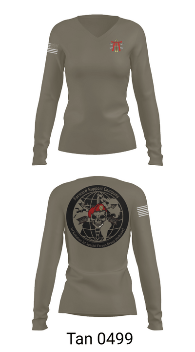 FSC 1-1SFG 4973174 Women's Long Sleeve V-neck Shirt -1 77