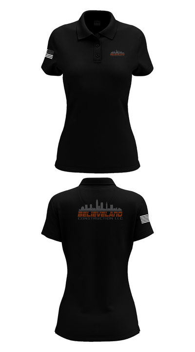 Believeland Construction LLC 85642703 Women's Short Sleeve Performance Polo  - 36