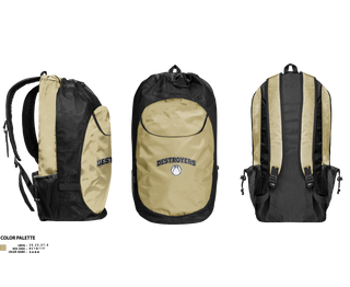 Gear Bag, Destroyers, Men's Basketball, Teamtime, Team time, sublimation, custom sports apparel, team uniforms, spirit wear, spiritwear, sports uniforms, custom shirts, team store, custom team store, fundraiser sports, apparel fundraiser