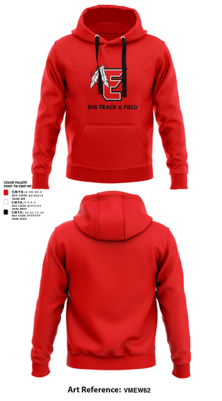 Hoodie, EHS Track & Field, Track & Field, Teamtime, Team time, sublimation, custom sports apparel, team uniforms, spirit wear, spiritwear, sports uniforms, custom shirts, team store, custom team store, fundraiser sports, apparel fundraiser