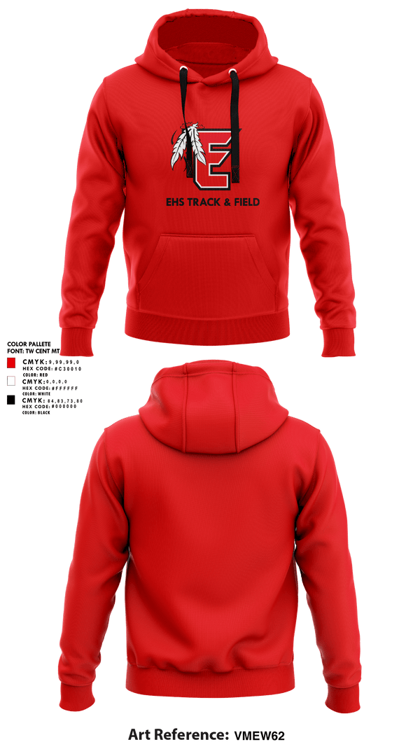 Hoodie, EHS Track & Field, Track & Field, Teamtime, Team time, sublimation, custom sports apparel, team uniforms, spirit wear, spiritwear, sports uniforms, custom shirts, team store, custom team store, fundraiser sports, apparel fundraiser