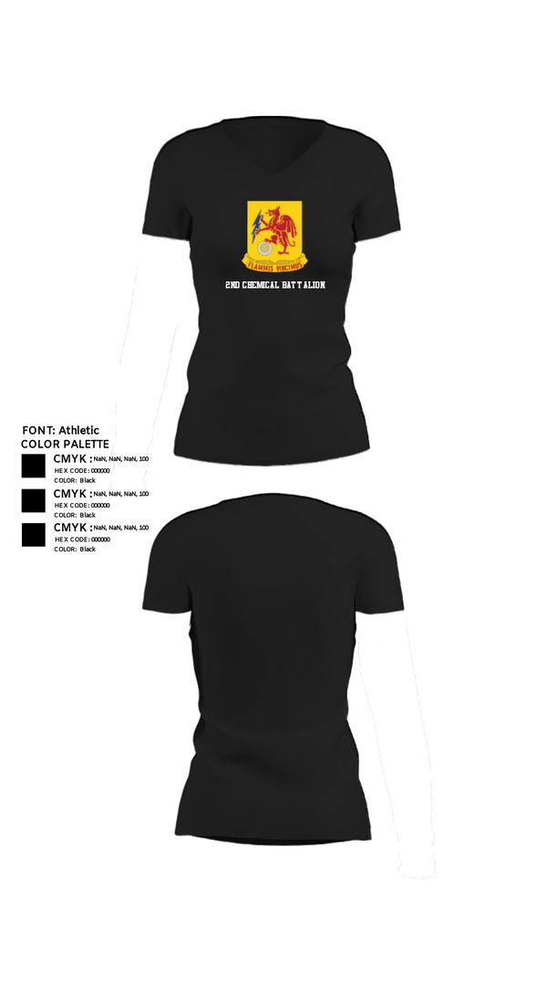 Women's Short Sleeve Vneck Shirt, 2nd Chemical Battalion, Army, Teamtime, Team time, sublimation, custom sports apparel, team uniforms, spirit wear, spiritwear, sports uniforms, custom shirts, team store, custom team store, fundraiser sports, apparel fundraiser