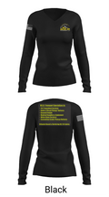 M.E.R. TRANSPORT LLC 858863 Women's Long Sleeve V-neck Shirt - 35