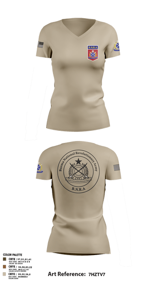 Womens Short Sleeve Vneck Shirt, B.N.R.AB.N.R.Army, Army, Teamtime, Team time, sublimation, custom sports apparel, team uniforms, spirit wear, spiritwear, sports uniforms, custom shirts, team store, custom team store, fundraiser sports, apparel fundraiser