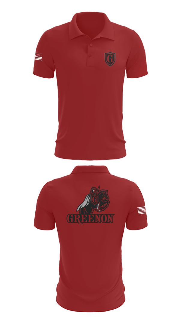 Short Sleeve Performance Polo, Greenon Knights, Women's Volleyball, Teamtime, Team time, sublimation, custom sports apparel, team uniforms, spirit wear, spiritwear, sports uniforms, custom shirts, team store, custom team store, fundraiser sports, apparel fundraiser