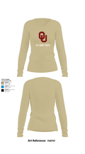 OU Army ROTC 95723228 Women's Long Sleeve V-neck Shirt - 82