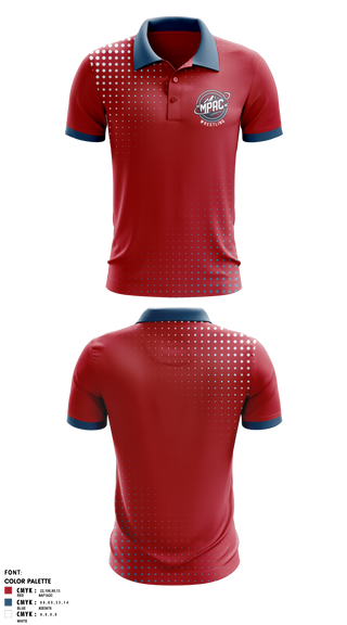Short Sleeve Performance Polo, MPAC 360° Wrestling, Wrestling, Teamtime, Team time, sublimation, custom sports apparel, team uniforms, spirit wear, spiritwear, sports uniforms, custom shirts, team store, custom team store, fundraiser sports, apparel fundraiser