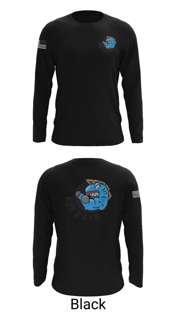 Long Sleeve Performance Shirt, Robs Gym, Wrestling, Teamtime, Team time, sublimation, custom sports apparel, team uniforms, spirit wear, spiritwear, sports uniforms, custom shirts, team store, custom team store, fundraiser sports, apparel fundraiser