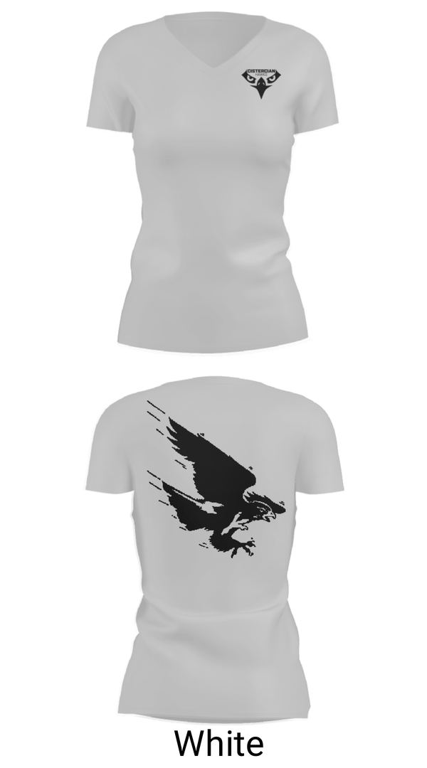 Women's Short Sleeve Vneck Shirt, Cistercian Preparatory School Tennis, Tennis, Teamtime, Team time, sublimation, custom sports apparel, team uniforms, spirit wear, spiritwear, sports uniforms, custom shirts, team store, custom team store, fundraiser sports, apparel fundraiser