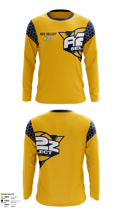 A2Z Select 95555799 Long Sleeve Performance Shirt 1