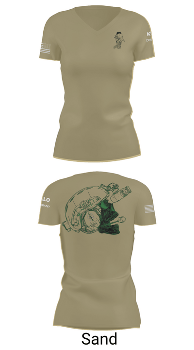 CSO 34568070 Women's Short Sleeve V-neck Shirt - 88