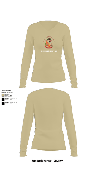 Women's Long Sleeve Vneck Shirt, 3rd Intelligence Battalion, Marines, Teamtime, Team time, sublimation, custom sports apparel, team uniforms, spirit wear, spiritwear, sports uniforms, custom shirts, team store, custom team store, fundraiser sports, apparel fundraiser