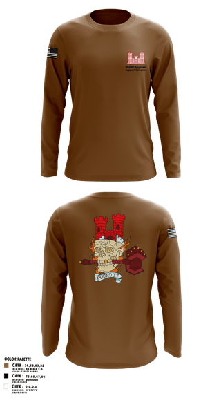 Long Sleeve Performance Polo, 642nd Engineer Support Company642ND Engineer Support Company, Army, Teamtime, Team time, sublimation, custom sports apparel, team uniforms, spirit wear, spiritwear, sports uniforms, custom shirts, team store, custom team store, fundraiser sports, apparel fundraiser