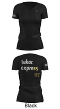 LUKAC EXPRESS LLC 92222095 Women's Short Sleeve V-neck Shirt - 38