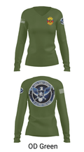 TS FEDERAL PRIVATE SECURITY & BODYGUARD 72741630 Women's Long Sleeve V-neck Shirt - 54