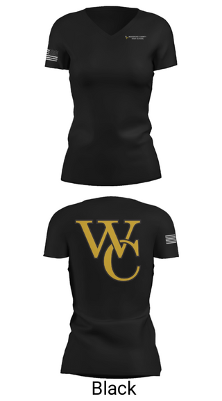 Womens Short Sleeve Vneck Shirt, Woodford County High School Golf, Golf, Teamtime, Team time, sublimation, custom sports apparel, team uniforms, spirit wear, spiritwear, sports uniforms, custom shirts, team store, custom team store, fundraiser sports, apparel fundraiser