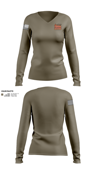 Womens Long Sleeve Vneck Shirt, West king frenchies, , Teamtime, Team time, sublimation, custom sports apparel, team uniforms, spirit wear, spiritwear, sports uniforms, custom shirts, team store, custom team store, fundraiser sports, apparel fundraiser
