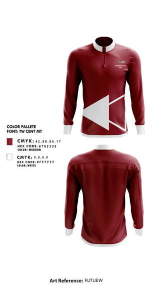 Quarter Zip Jacket, Crowley'S Ridge Academy Golf, Golf, Teamtime, Team time, sublimation, custom sports apparel, team uniforms, spirit wear, spiritwear, sports uniforms, custom shirts, team store, custom team store, fundraiser sports, apparel fundraiser