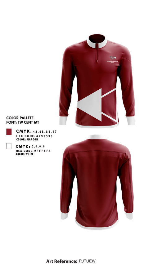 Quarter Zip Jacket, Crowley'S Ridge Academy Golf, Golf, Teamtime, Team time, sublimation, custom sports apparel, team uniforms, spirit wear, spiritwear, sports uniforms, custom shirts, team store, custom team store, fundraiser sports, apparel fundraiser