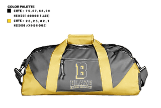 Duffle Bag, Blaze, Cross Country, Teamtime, Team time, sublimation, custom sports apparel, team uniforms, spirit wear, spiritwear, sports uniforms, custom shirts, team store, custom team store, fundraiser sports, apparel fundraiser