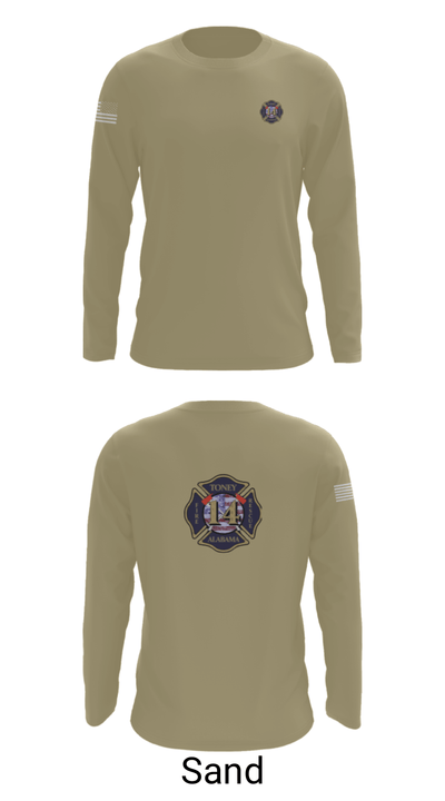 Tony Volunteer Fire Department 50569344 Long Sleeve Performance Shirt - 86
