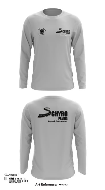 Schyro paving 23957355 Long Sleeve Performance Shirt 111