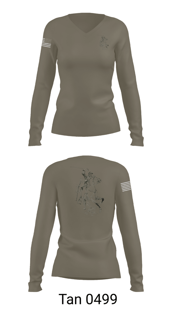 Womens Long Sleeve Vneck Shirt, B2 Patriots, , Teamtime, Team time, sublimation, custom sports apparel, team uniforms, spirit wear, spiritwear, sports uniforms, custom shirts, team store, custom team store, fundraiser sports, apparel fundraiser