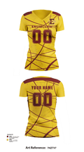 Enumclaw High School Volleyball 88836191 Women's Short Sleeve V-neck Shirt - 125