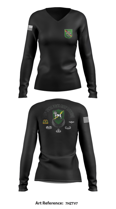 1-10 SFG FSC 9783356 Women's Long Sleeve V-neck Shirt - 105