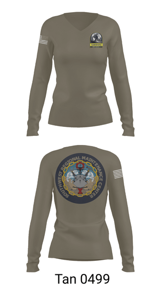 Womens Long Sleeve Vneck Shirt 1, Swrmc, Navy, Teamtime, Team time, sublimation, custom sports apparel, team uniforms, spirit wear, spiritwear, sports uniforms, custom shirts, team store, custom team store, fundraiser sports, apparel fundraiser