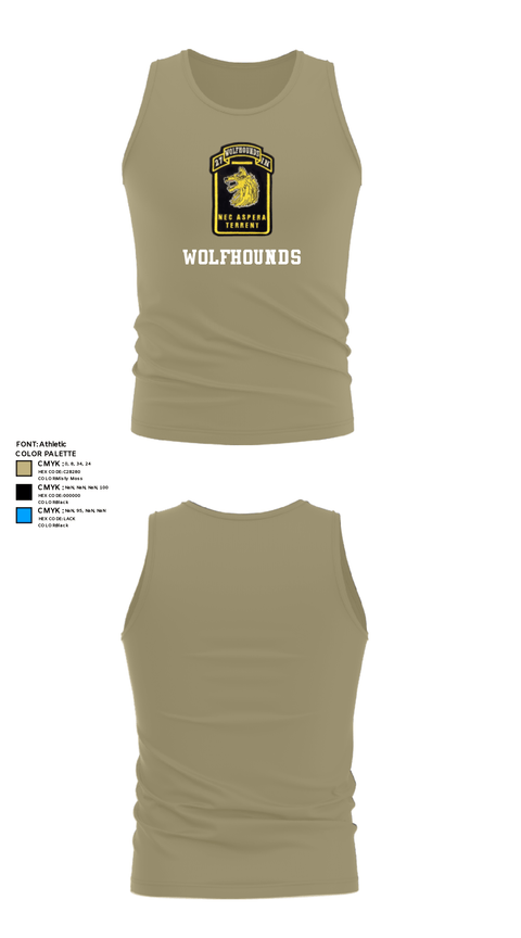 Tank Top, Wolfhounds, Army, Teamtime, Team time, sublimation, custom sports apparel, team uniforms, spirit wear, spiritwear, sports uniforms, custom shirts, team store, custom team store, fundraiser sports, apparel fundraiser