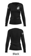 Knights Volleyball 29864361 Women's Long Sleeve V-neck Shirt - 35
